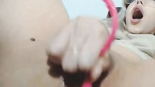 Petite Blonde Babe loves to masturbate