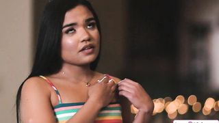 Stepmom fucks stepdaughter with strap on