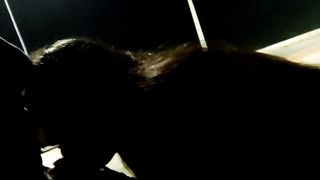 POV TRANSFERING IN A MADRUGADA SQUARE