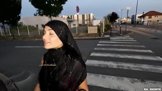 Hijab iranian Nadja gets publicly fucked