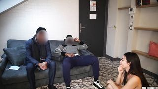 MILF banged in anal by two strangers to pay off her stepson's debts