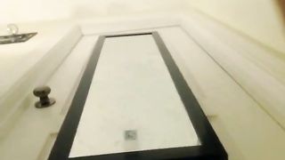 Beautiful Blonde fucks dildo and squirts