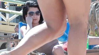 Slim and nude beach girl