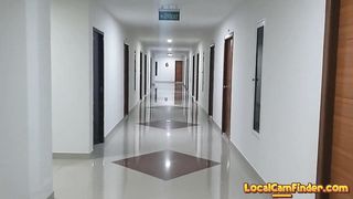 Dancing TOTALLY NAKED under Hotel Corridor Cams and at my room balcony