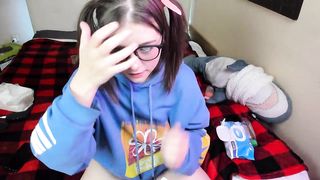 Katya Letova Deepthroat, feet and nipple orgasm