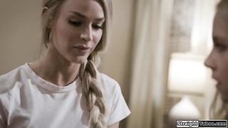 Guy makes gf seduce stepmom for a 3some