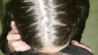 I planted a playful stranger with a huge ass in black leggings in the stair