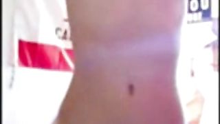 Babe In Schoolgirl Outfit Rides Her Dildo