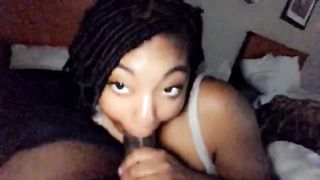 You’re good at sucking dick come join us We can swallow his cum together de