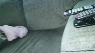 Bare ass and pussy view while sucking cock