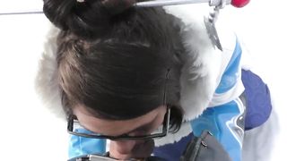 Public Overwatch Mei Blowjob in Snow
