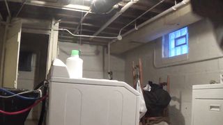 Doing The Laundry Naked In A Shared Basement (You can hear my neighbors!)