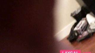 Fucking girl with stranger from online, creampie, butt plug, shared cumslut