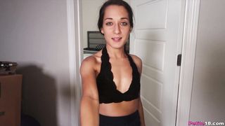 Small Teen Freya IMPALED by a 10 incher