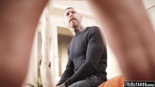 Cheating guy must eat out wifes creampie