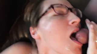 Milf masturbates and licks my cock klixen style until it erupts cum