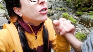 Giving My Friend A Blowjob By The River