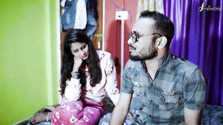 Rent owner sucked young lady's milky boobs