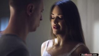 Babe is fucked by gfs stepbro in hallway