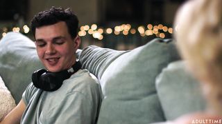 Step mom convinces me to watch porn with her