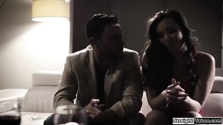 Stepmom licks pussy as stepson fucks her