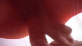 Penetrating the bunny with a carrot. Try not to cum