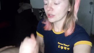 Surprise! Facial with cute teen POV