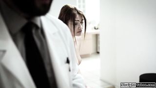 Doctor tricks 19yo virgin into fucking