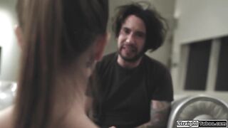 Robot stepdaughter fucked by her stepdad