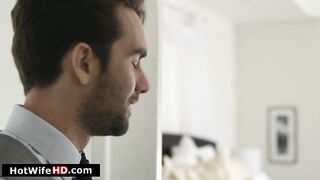 My wife licks her teen masseuses pussy