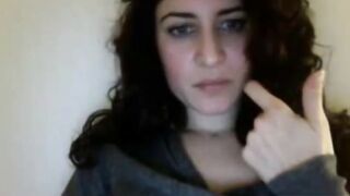 cute omegle slut Curly Hair