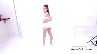 Cute teen rimming then gets pussy fucked castings