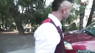 Hot Ebony Babe Misty Stone Bangs Two White Dicks