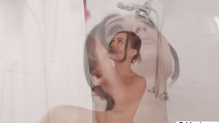 Black Vic Lowery bangs TS Ember Fieras tight ass