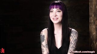 Tattooed slave suspended and tormented