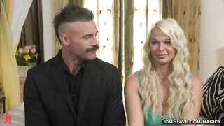 Anal blonde MILF gets fucked by big cock and caned