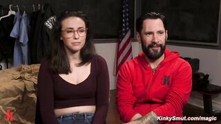 Dirty cop binds and anal fucks evidence clerk