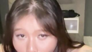 Beautiful Asian Sloppy Blowjob
