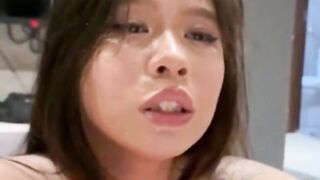 Beautiful Asian Sloppy Blowjob