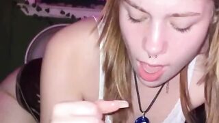 Teen Slut Sucks Her First BBC