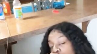 Ebony Teen Sucking BBC