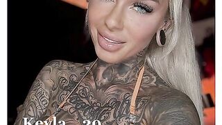 Big Tits Tattooed Blonde