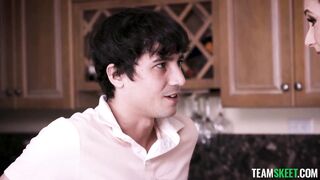 Horny mom watching her stepson fuck