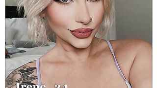 Blonde BBW Sucks and Swallows BBC