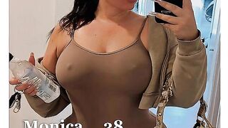 Curvy Brunette Interracial Doggystyle