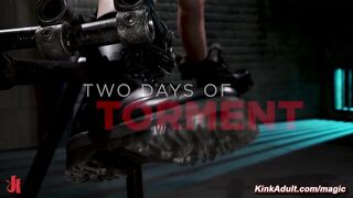 Bound naked little slave tormented by The Pope