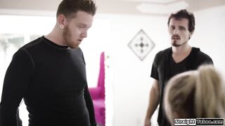 Burglars stumble upon the maid n dp her