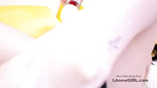 Hot Egyptian looking Girl tests New Toys