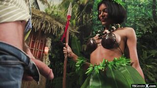 I stumbled upon a hot trans warrior babe