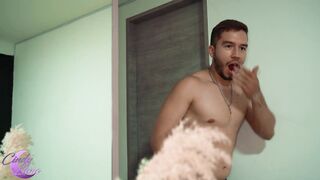 My stepbro caught me fucking in the house and I had to fuck for his silence